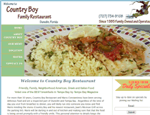 Tablet Screenshot of countryboyrestaurant.com